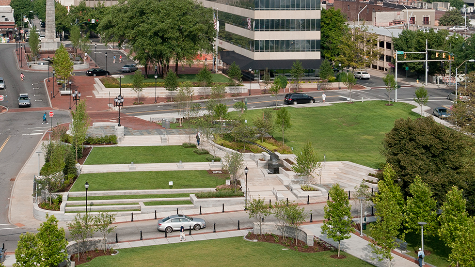 pack square park asheville - midblock park